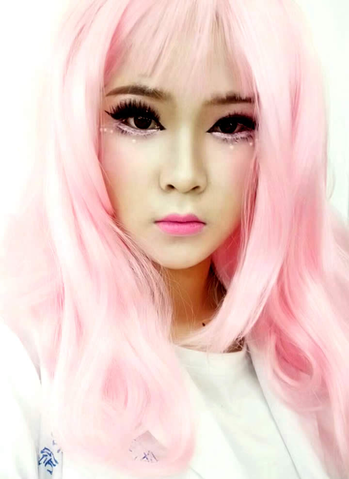 芭比娃娃妆图片