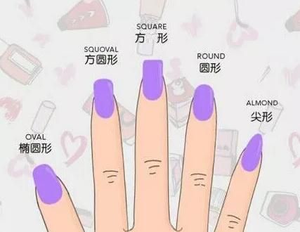 学美甲6种形状